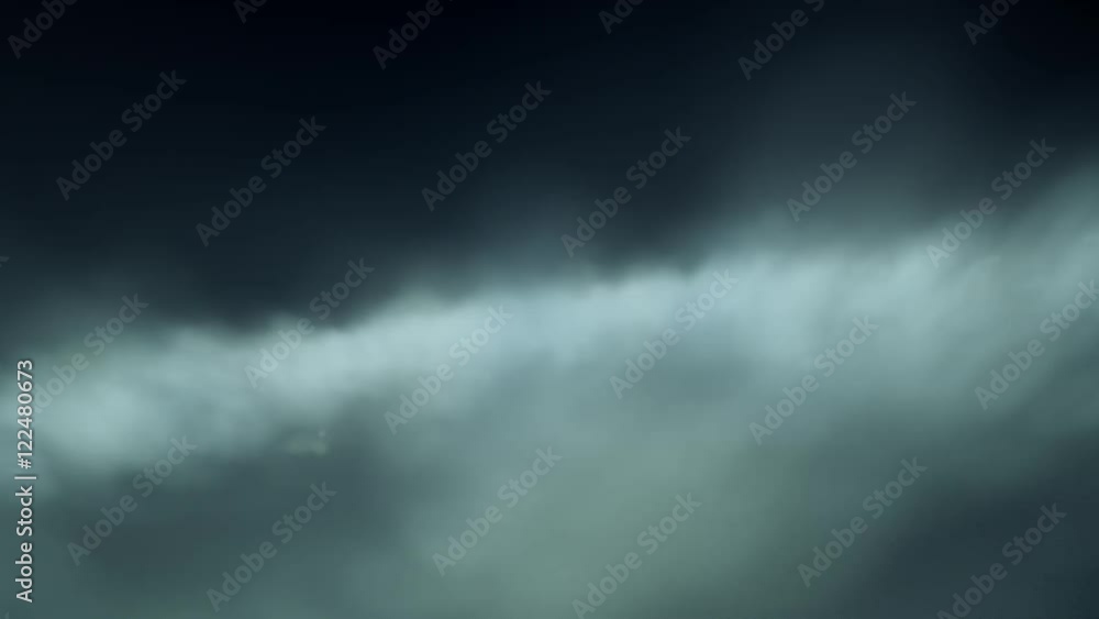 A 20 second loop of simulated flight through clouds.