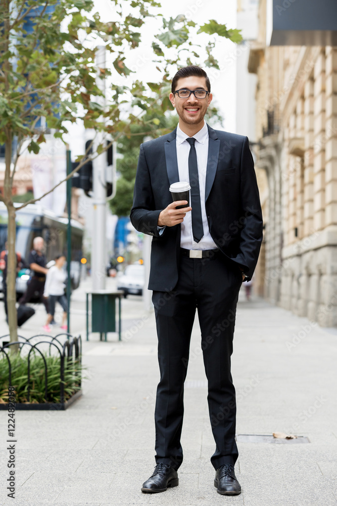 Portrait of handsome businessman outdoor Portrait of handsome businessman outdoor