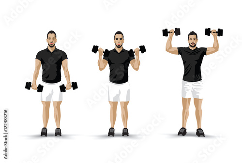 lifting weights