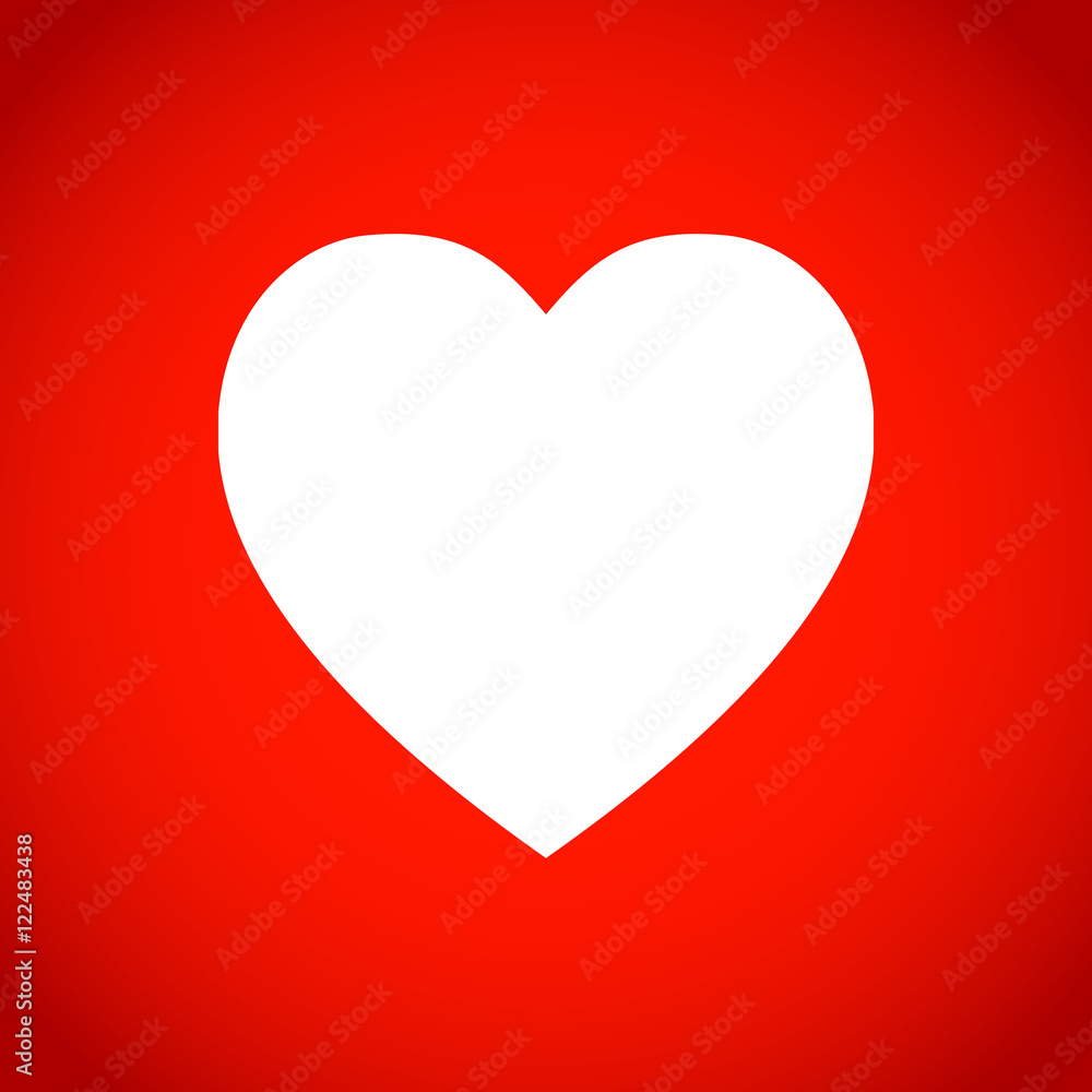 heart icon stock vector illustration flat design heart icon stock vector illustration flat design