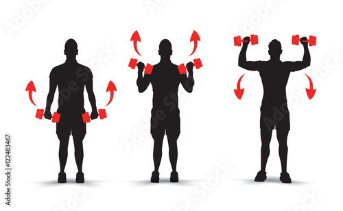 lifting weights infographics