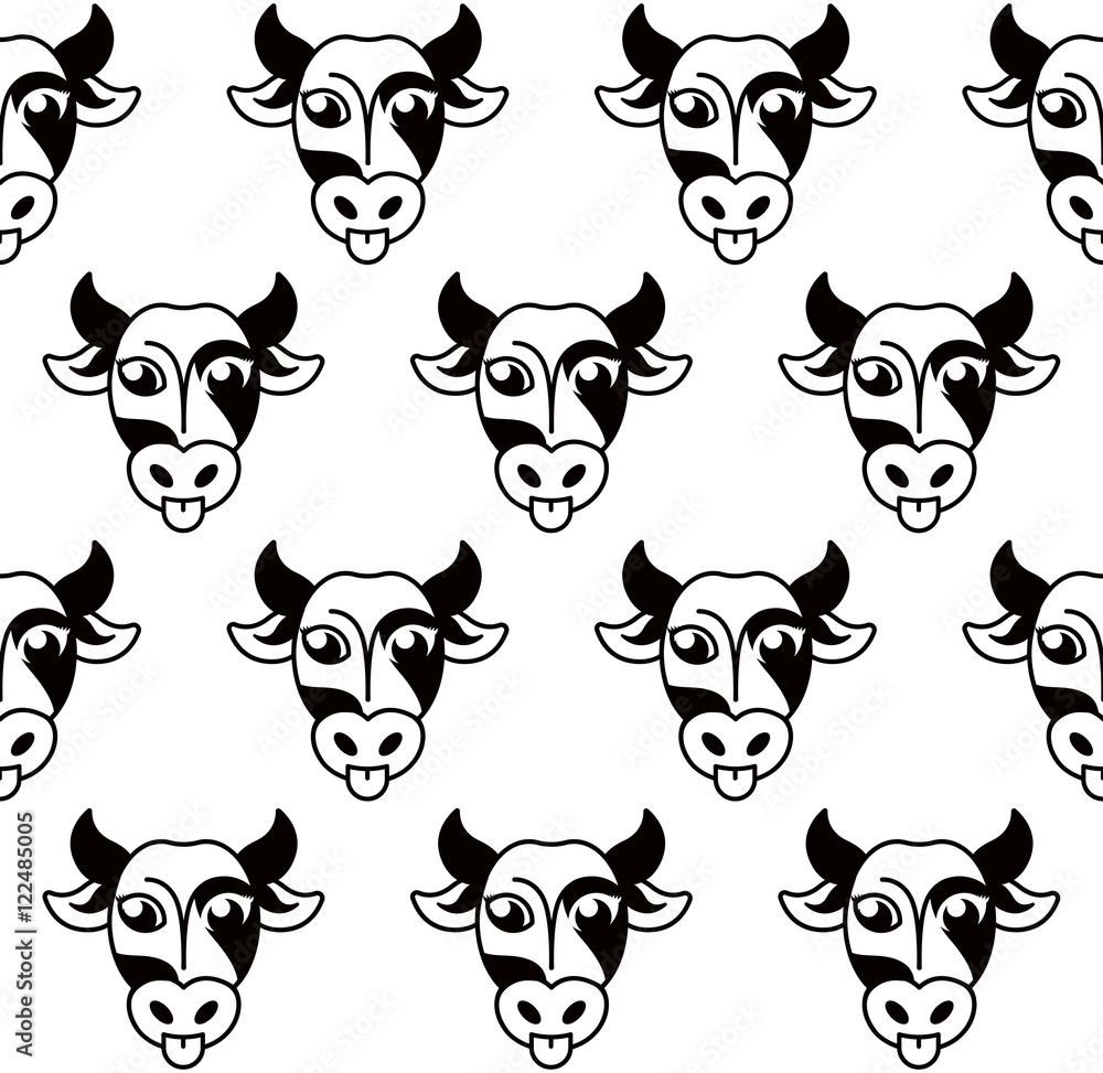 Isolated abstract black and white cow muzzle logo. Hoofed animal background. Milk texture pattern. Natural dairy products icon. Vector snout illustration. Butchery meat sign. Farm emblem. Isolated abstract black and white cow muzzle logo. Hoofed animal background. Milk texture pattern. Natural dairy products icon. Vector snout illustration. Butchery meat sign. Farm emblem.