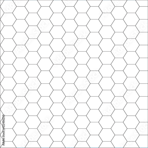Vector illustration of seamless geometric pattern with honeycombs