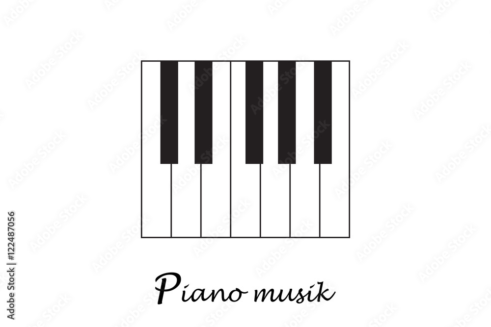 Fototapeta premium Music piano keyboard.