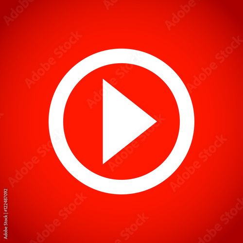 Free Download play icon stock vector illustration flat design - GFXLoad
