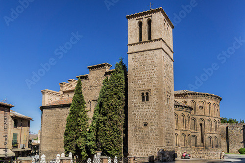 Church Santiago del Arrabal (1248) Mudejar style. Toledo, Spain.