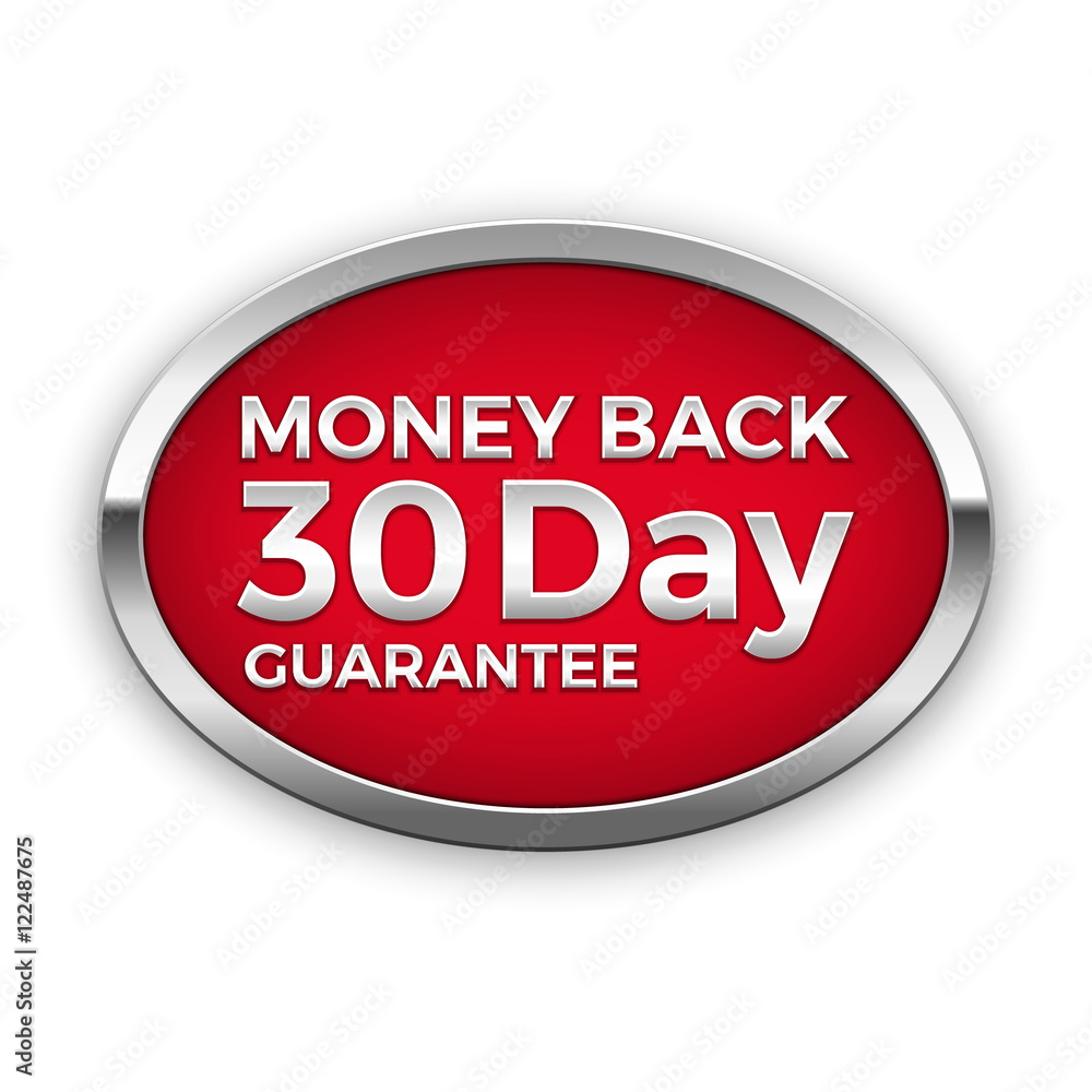 30 day money back guarantee badge, vector 30 day money back guarantee badge, vector