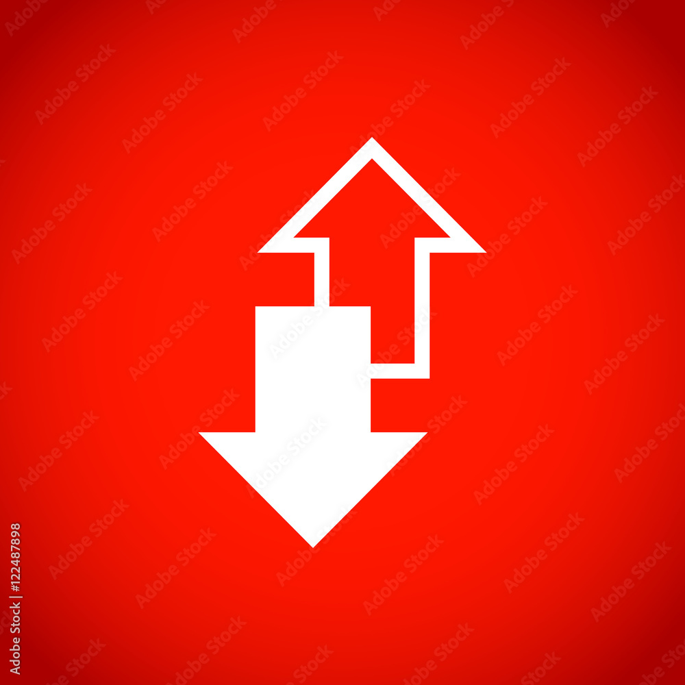 arrow icon stock vector illustration flat design arrow icon stock vector illustration flat design