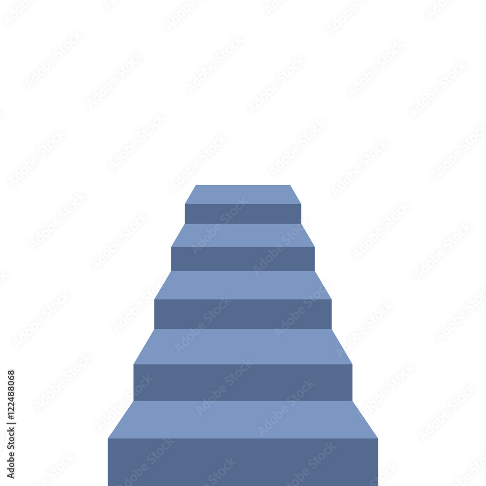 Stairs isolated on white background. Steps. Vector illustration Stairs isolated on white background. Steps. Vector illustration