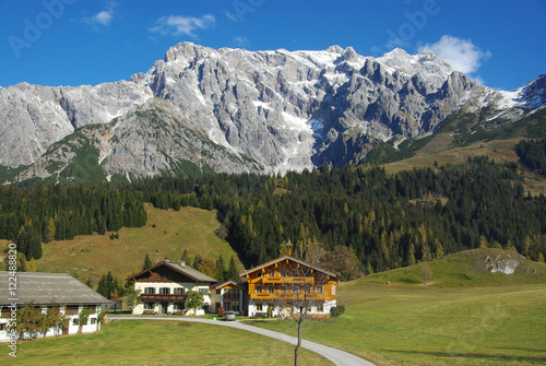 The Hochkönig from the Dientner Sattel road