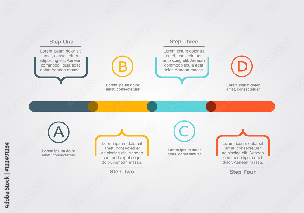 Fototapeta premium Infographic design template. Vector illustration.