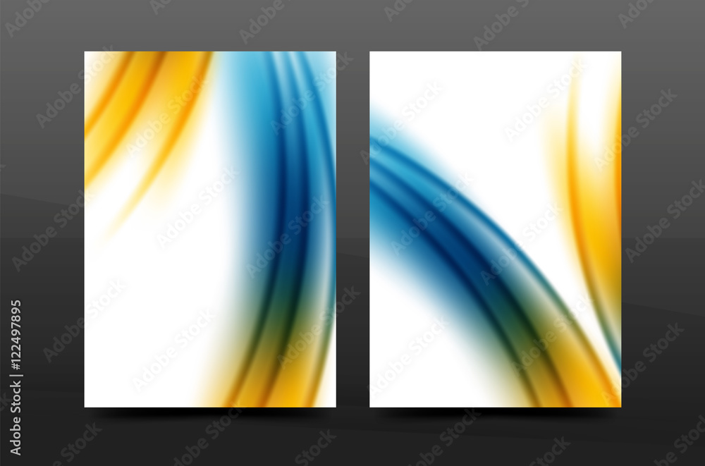 Naklejka premium A4 size annual report business flyer cover