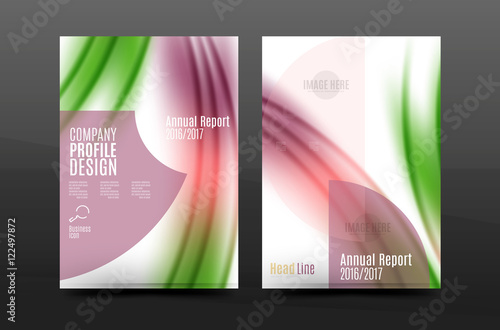 A4 size annual report business flyer cover © antishock