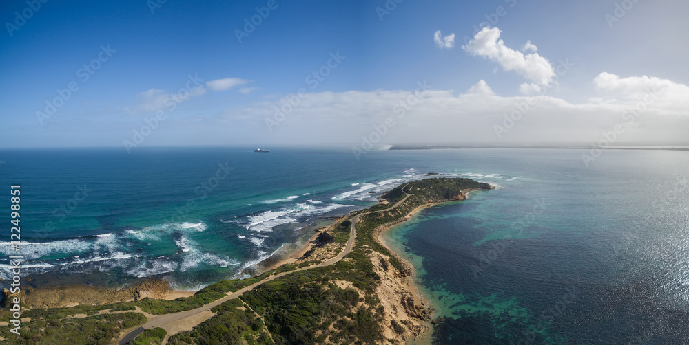 Aerial view of Point Nepean National Park