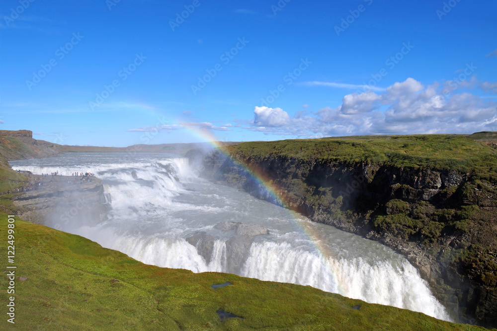 Fototapeta premium Der Gullfoss Wasserfall in island