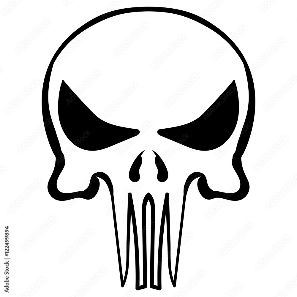 cartoon skull ink sketch vector Stock Vector | Adobe Stock