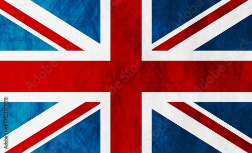 United Kingdom of Great Britain grunge flag