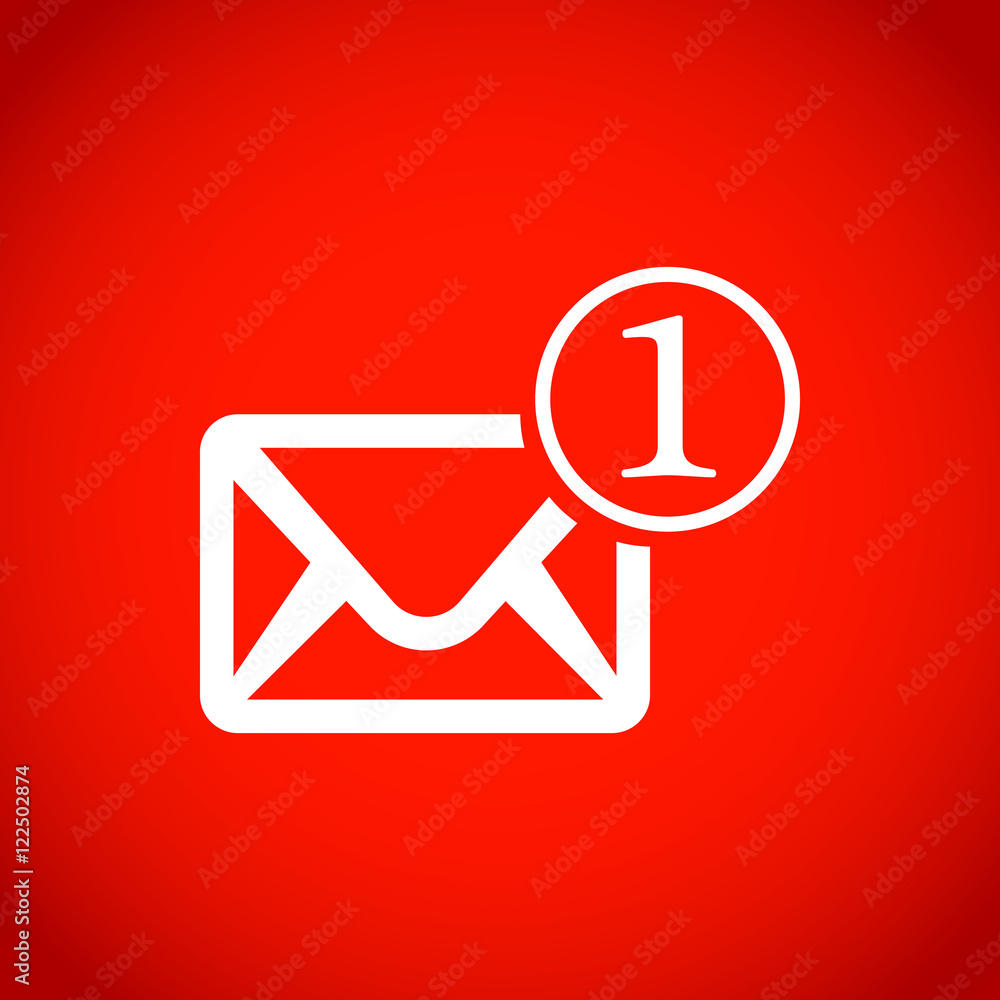 Envelope Mail icon, vector illustration. Flat design style Envelope Mail icon, vector illustration. Flat design style