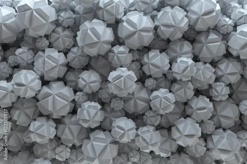 Obraz geometryczne figury w abstrakcyjnym wydaniu 3d