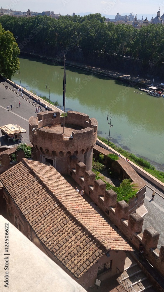 Naklejka premium bastione angolare di Castel Sant'Angelo