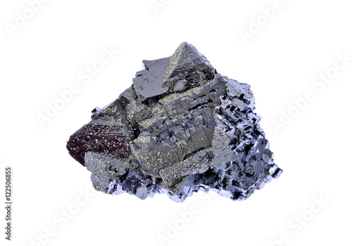 Galena, beautiful forms with metallic luster photo