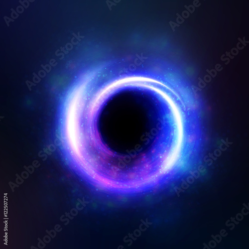 light effect bright isolated object space, a black hole. Magic, sparkles bright, natural effects. Design element glare shining stars
