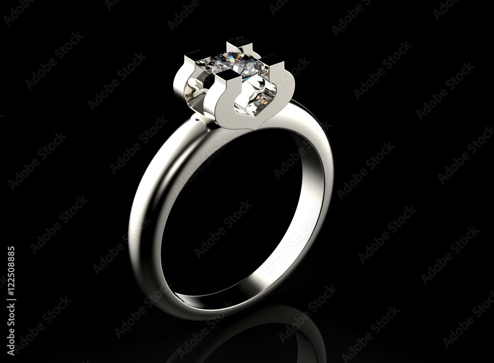 3D illustration of gold Ring. Jewelry background. Fashion access 3D illustration of gold Ring. Jewelry background. Fashion access
