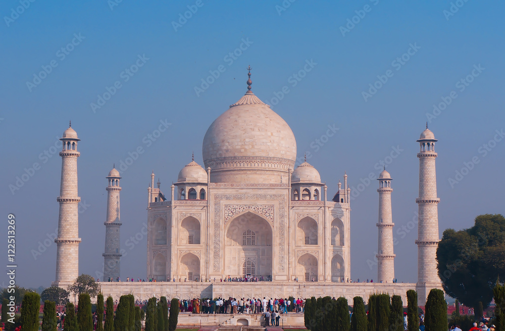 Obraz premium View of Taj Mahal, Agra, Uttar Pradesh, India