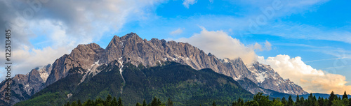 Panorama of Zugspitze top of Germany
