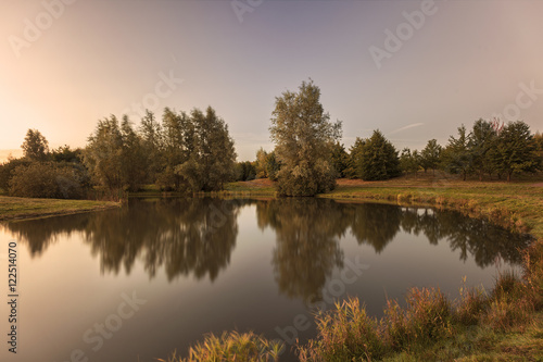 Autumn morning landscape