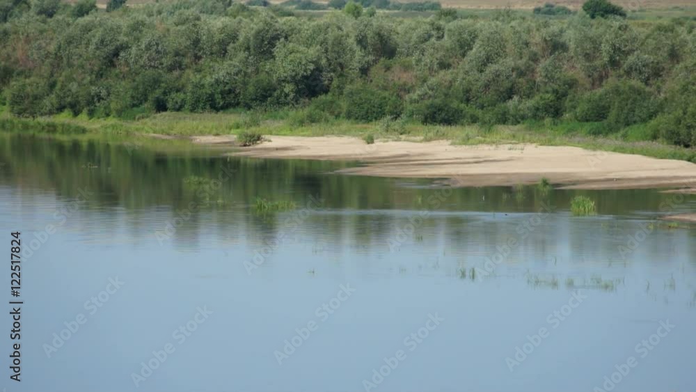 summer landscape with river and forest summer landscape with river and forest