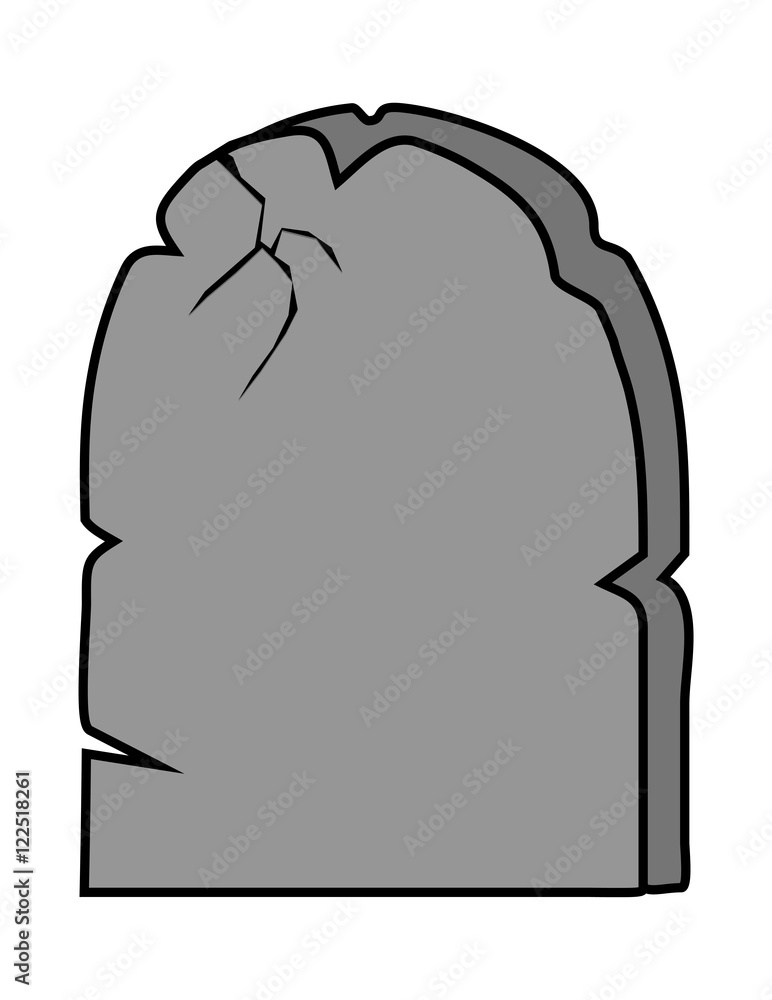 Naklejka premium halloween creepy scary grave, rip vector symbol icon design.