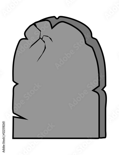 halloween creepy scary grave, rip vector symbol icon design.