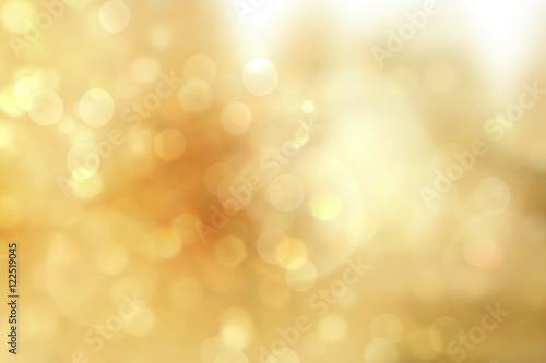 Gold christmas lights. Christmas soft luxury Bokeh background photo