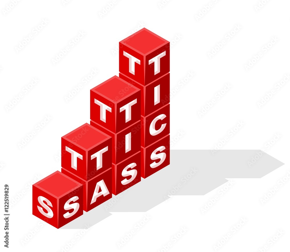 Isolated Creative Red Block Word Isolated Creative Red Block Word