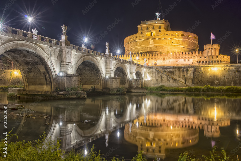 Castel Sant'Angelo, angel castle, tiber, river, rome, italy, 
