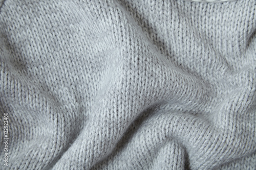 Canvas Print A full page of soft grey knit background texture