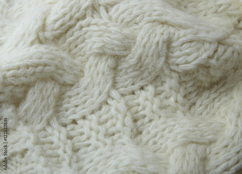 A full page of cream chunky knit background texture A full page of cream chunky knit background texture