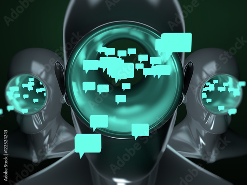 Fototapeta kuchenna Metaverse Web3 Chatbots Technology