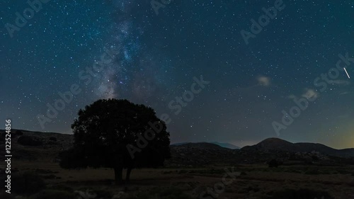 Milky way uhd night time lapse