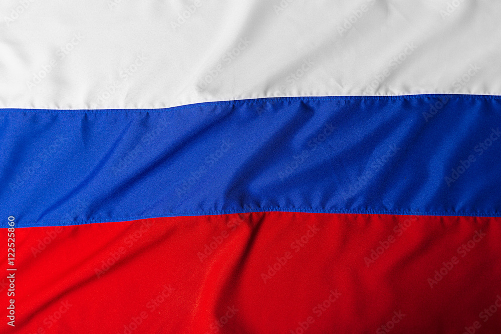 close up shot of wavy flag of Russia close up shot of wavy flag of Russia