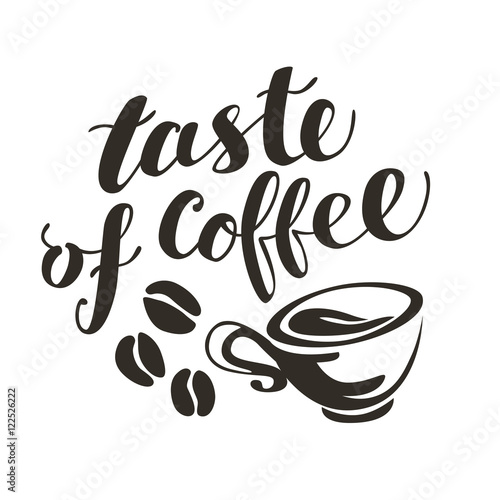 Vector hand written coffee quote