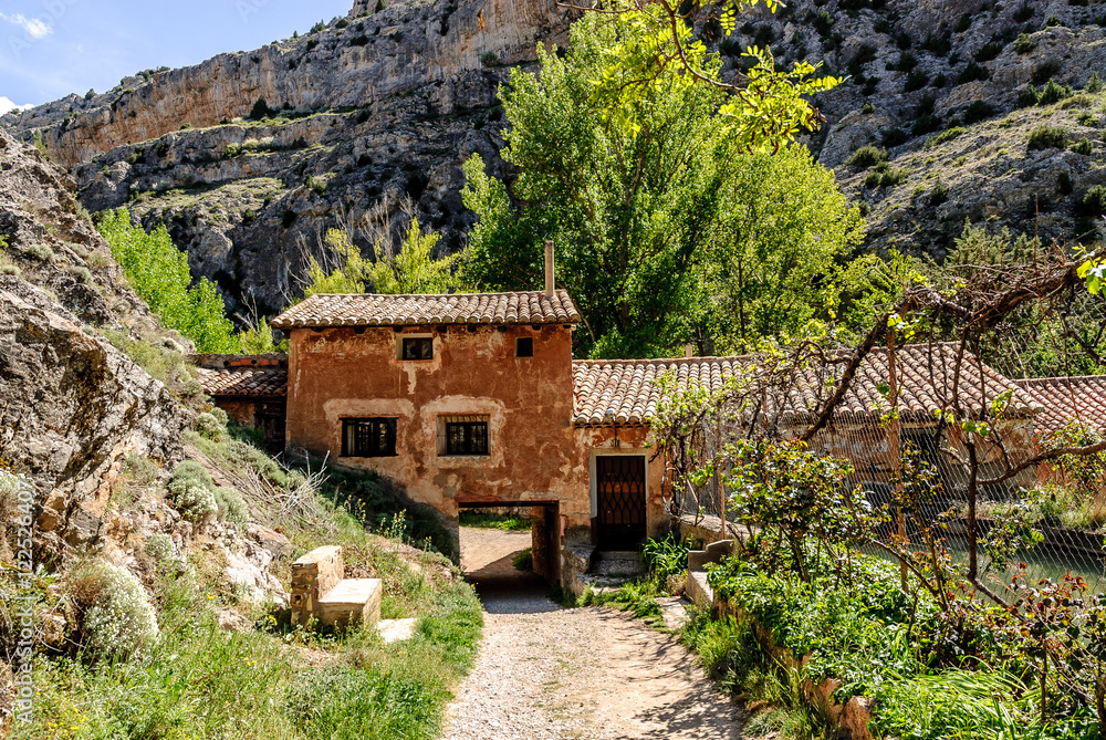 rural house of the medieval town of Albarracin in Teruel, Aragon, Spain