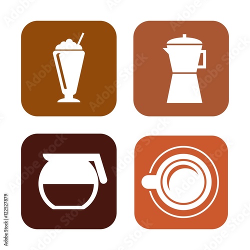 delicious coffee drink fresh icon vector illustration design