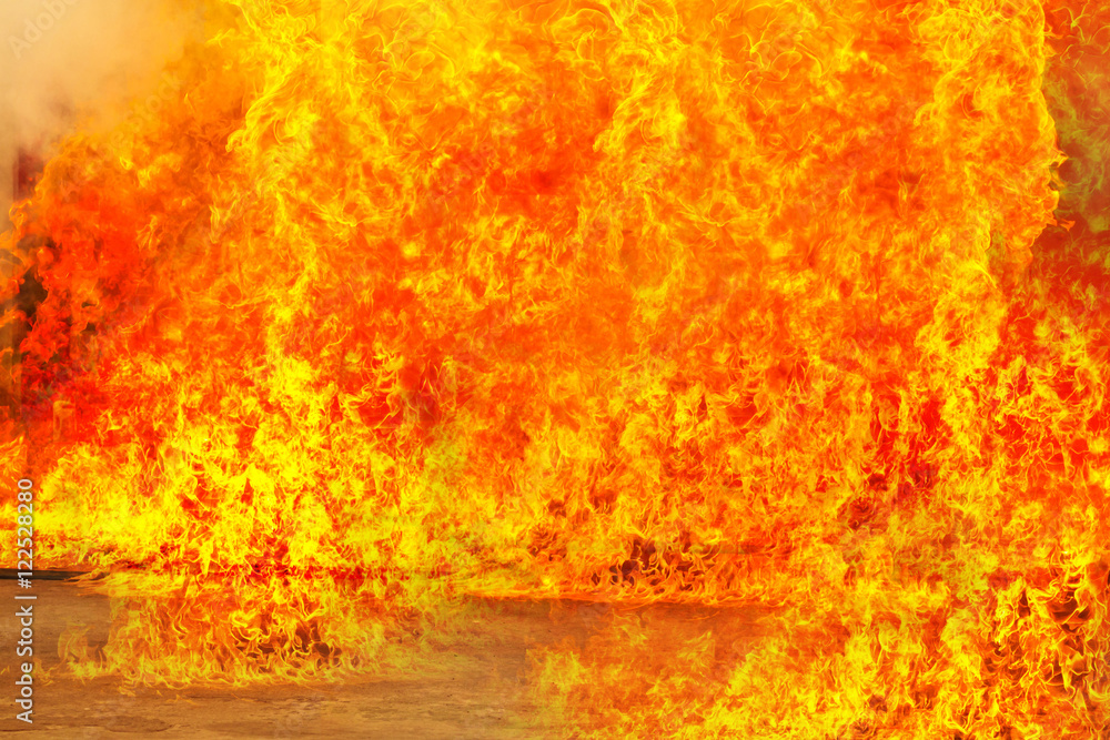 Obraz premium blaze fire flame texture background, Burning fire background