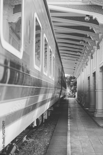 Train park at the station.