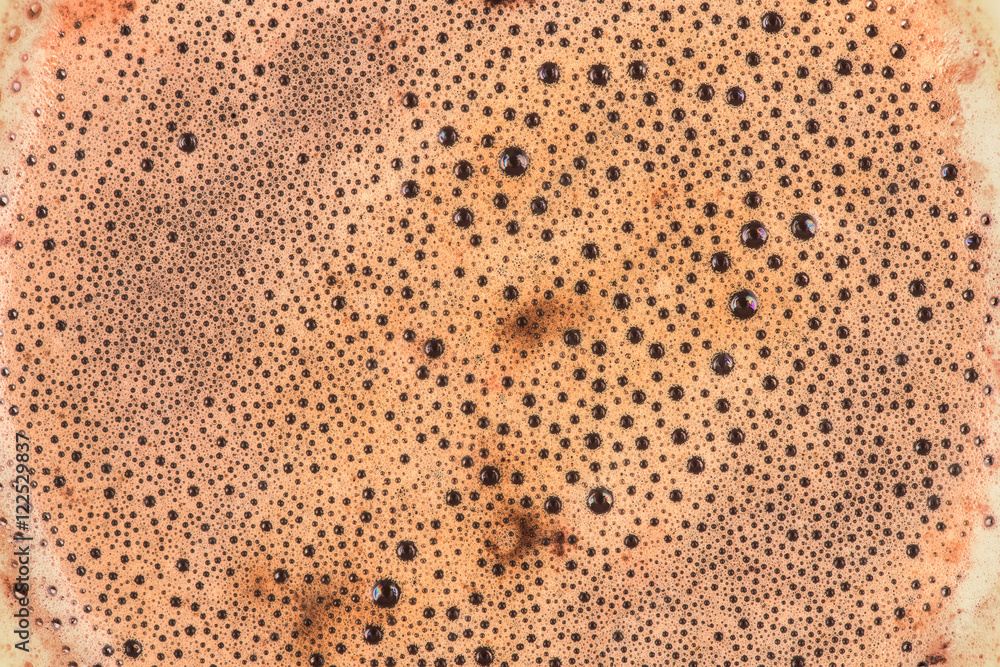 Latte coffee foam closeup background Latte coffee foam closeup background