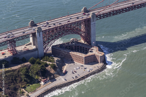 Aerial View of Fort Point National Historic Park photo