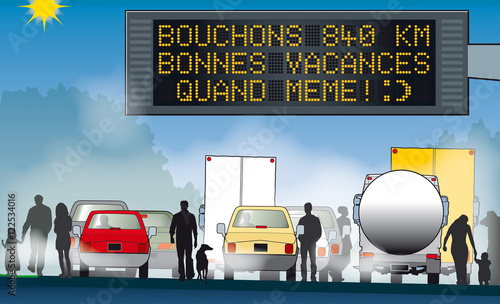 Scènes autoroutières - Bonnes vacances quand même !