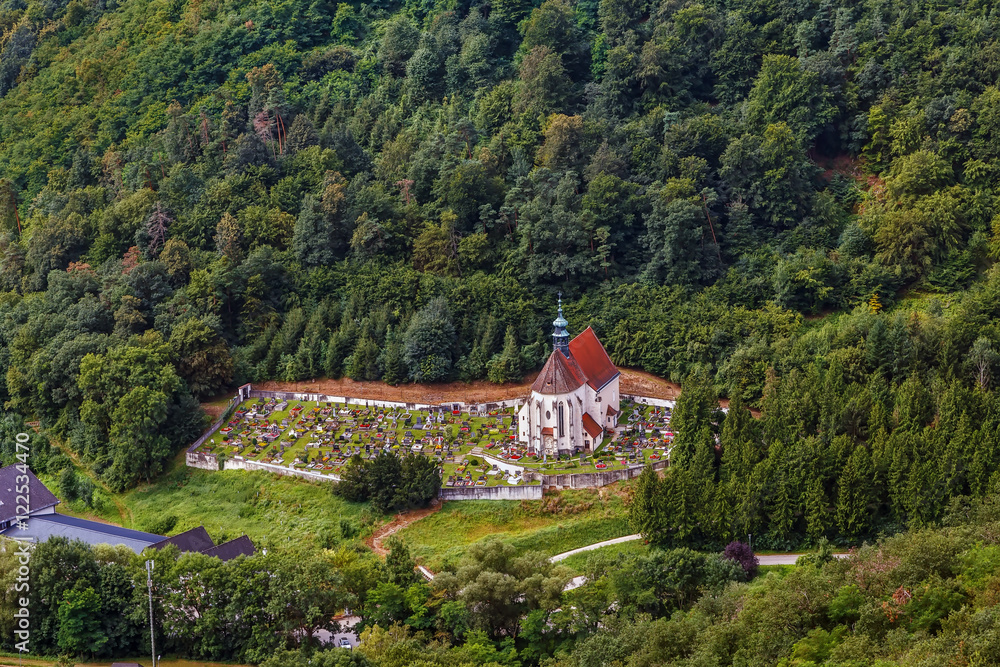 view from Gottweig Abbey hill, Austria